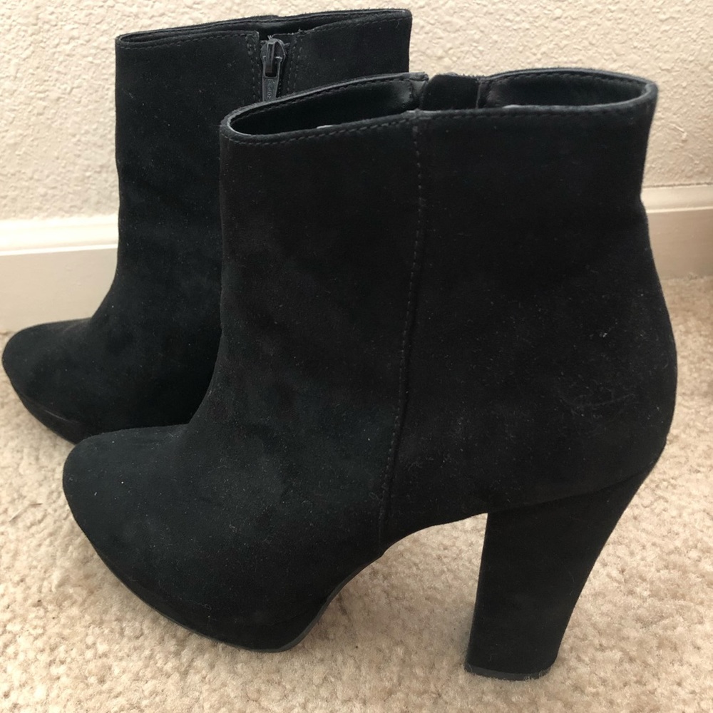 Black Suede Bootie